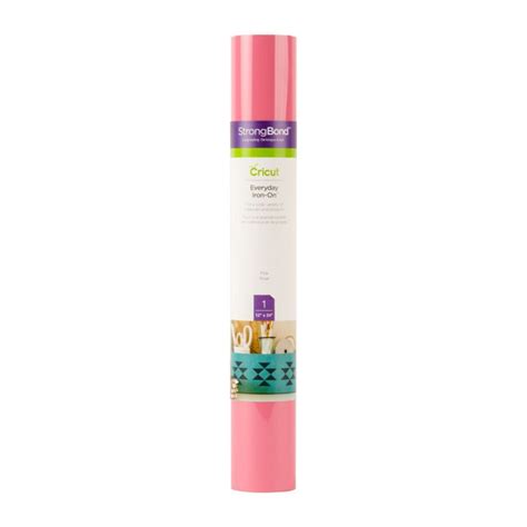 Cricut Everyday Iron-On 30x60cm (Pink); Excellent results on the widest variety of materials and projects; Outlasts 50+ washes!*; Cuts beautifully and weeds easily
